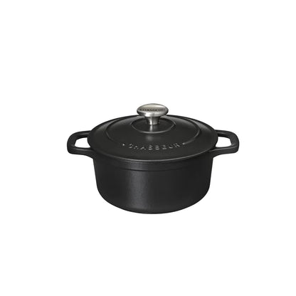 Chasseur 14cm Round Casserole - Matt Black