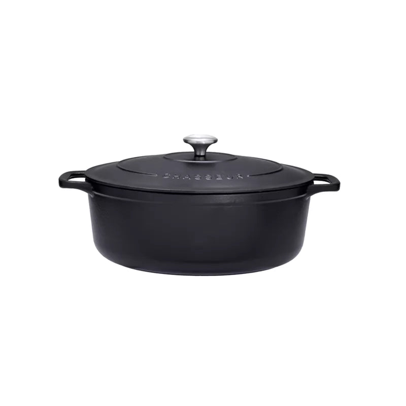 Chasseur 25cm Oval Casserole - Matt Black