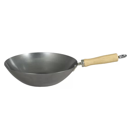 10.5"/27cm Standard Gauge Uncoated Carbon Steel Wok