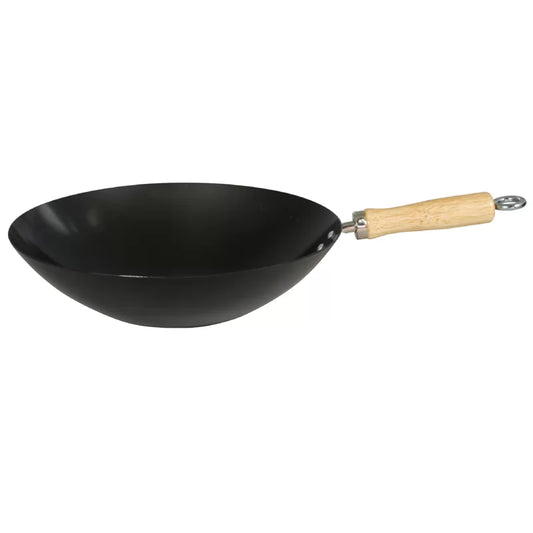 10.5"/27cm Standard Gauge Non-Stick Carbon Steel Wok