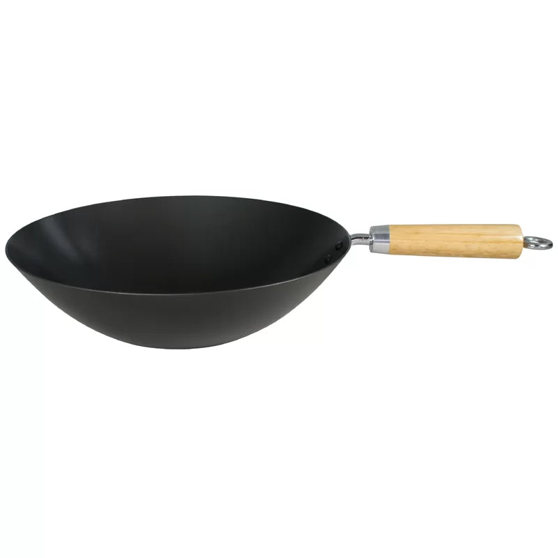 12"/30cm Heavy Gauge Non-Stick Carbon Steel Wok