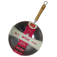 School of Wok 12"/30cm Uncoated Carbon Steel Wok