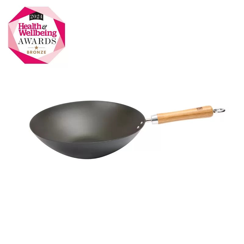 Scuola di Wok Wok Star Wok in Acciaio al Carbonio, Argento, 30,5 cm Scuola di Wok Wok Star Wok in Acciaio al Carbonio, Argento, 30,5 cm