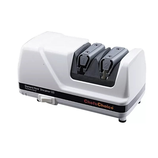 Chefs Choice 320 Diamond Hone 2-Stage Electric Knife Sharpener - White