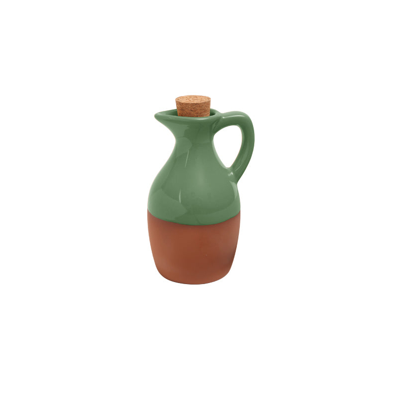Sintra Glazed Terracotta Oil Drizzler | Rustic Artisan Kitchenware by Dexam
