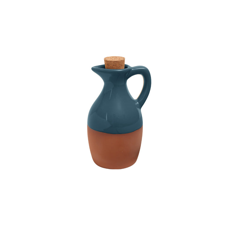 Sintra Glazed Terracotta Oil Drizzler | Rustic Artisan Kitchenware by Dexam