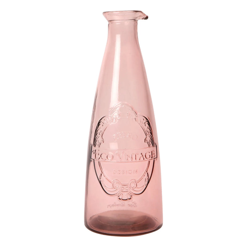 Sintra Recycled Glass Carafe - Blush