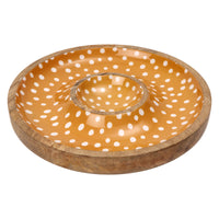 Sintra Mango Wood Spotted Chip and Dip Bowl | Eco-Friendly Serveware