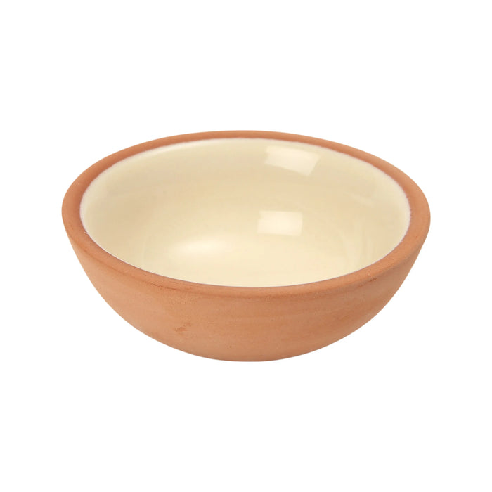 Sintra Glazed Terracotta Pinch Pot - Stone