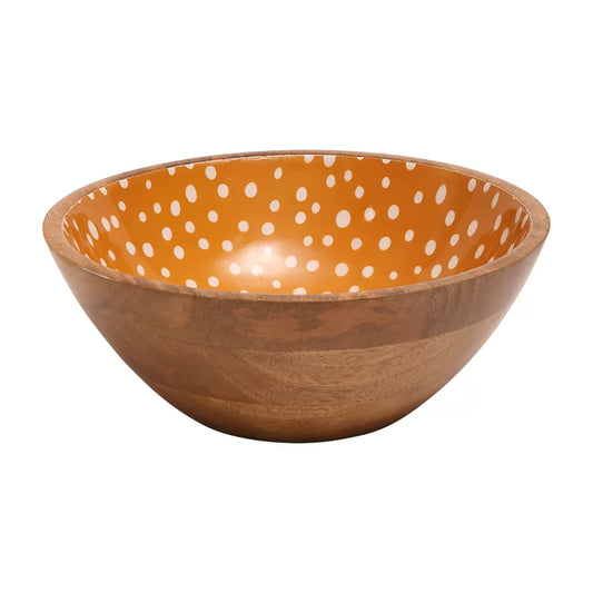 Sintra Mango Wood Spotted Salad Bowl