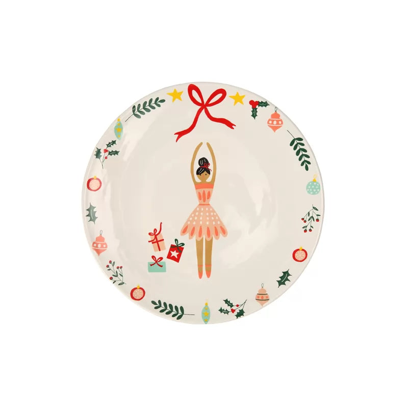 Nutcracker Ballerina Round Side Plate