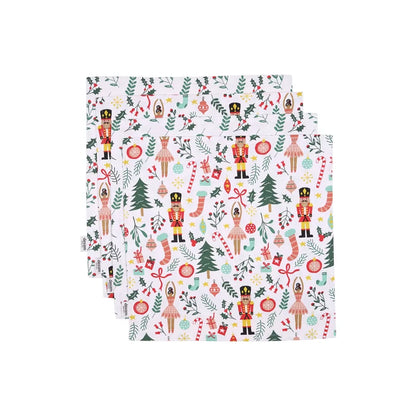 Nutcracker Recycled Cotton Set of 4 Napkins