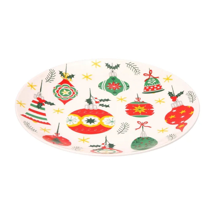 Baubles Round Plate - Multi