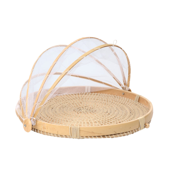 Sintra Seagrass Tray with Food Cover | Sustainable Handwoven Serving Tray