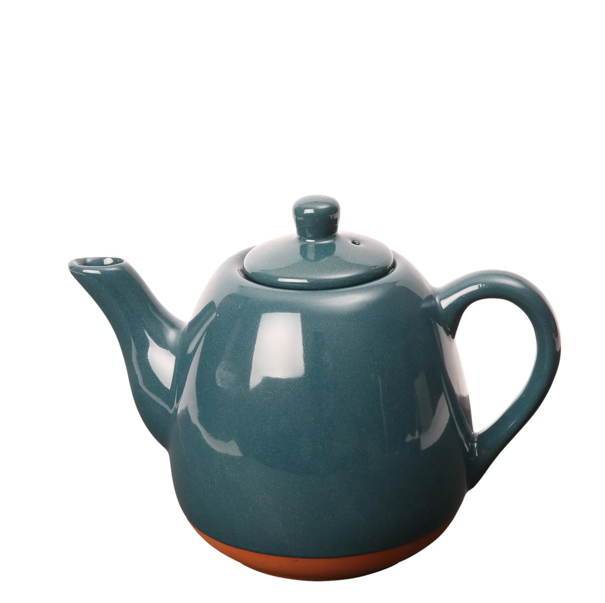 Sintra Glazed 800ml Terracotta Teapot - Ink Blue