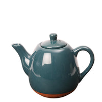Sintra Glazed 800ml Terracotta Teapot - Ink Blue
