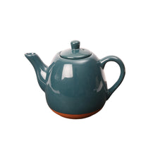 Sintra Glazed 1200ml Terracotta Teapot - Ink Blue