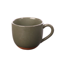Sintra Glazed 350ml Terracotta Mug - Olive Green