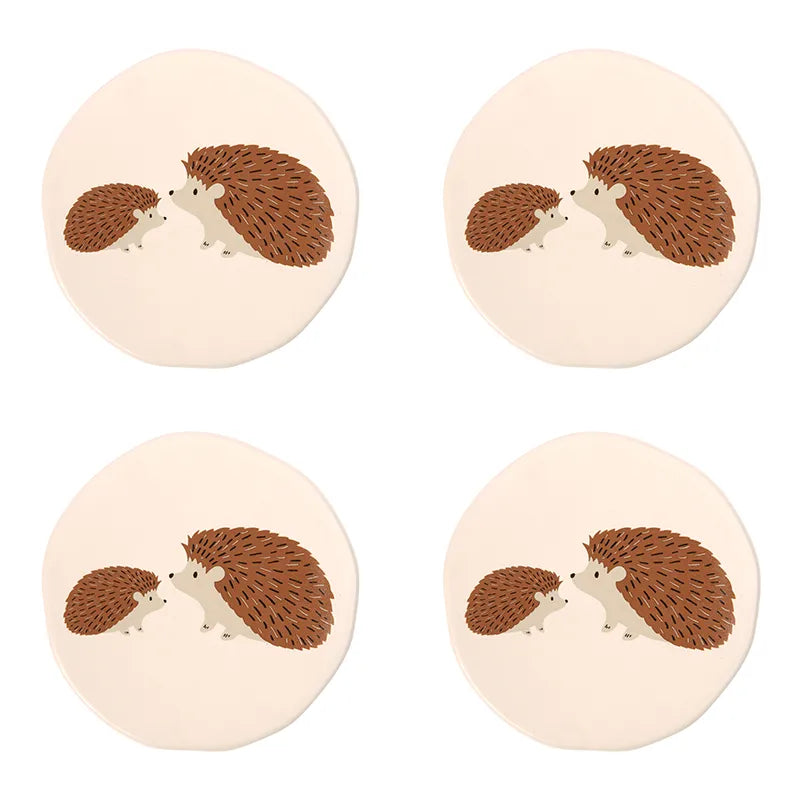 Woodland Set of 4 Coasters - Beige