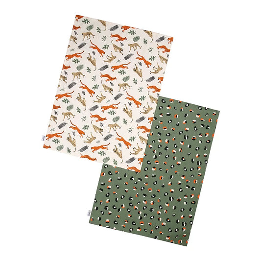 Leopard Print Set of 2 Tea Towels