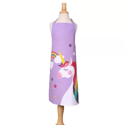 Unicorn Childrens Apron - Lilac