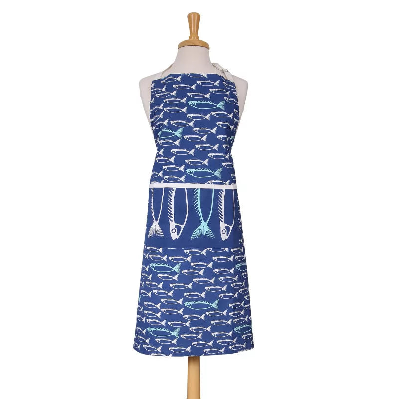 Fish Adult Apron - Marine Blue