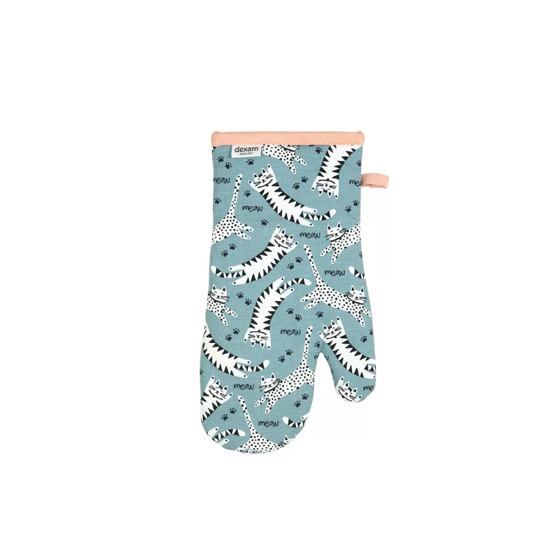 Meow Recycled Cotton Gauntlet - Blue