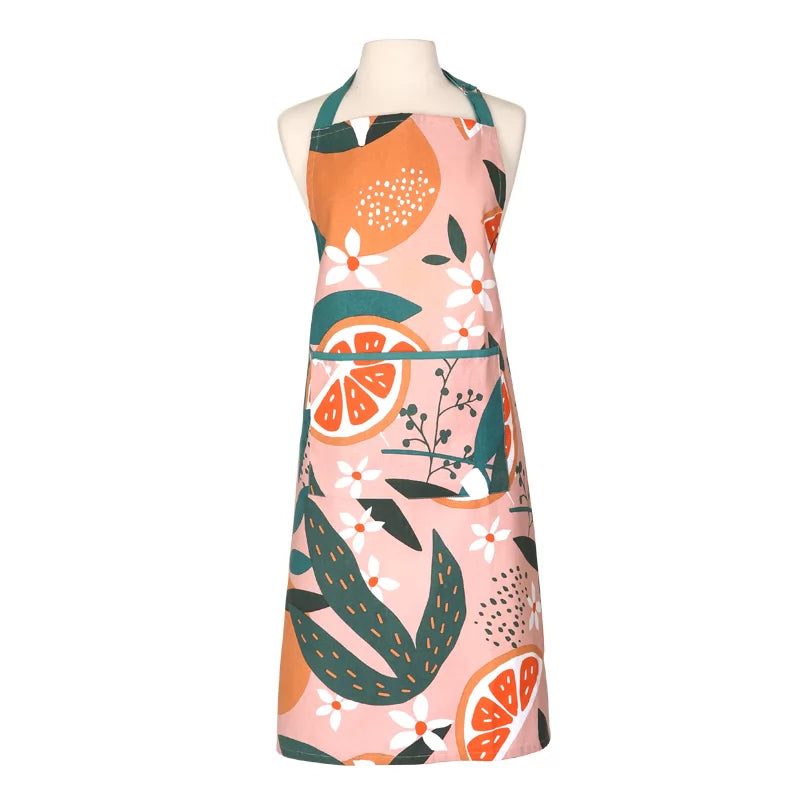 Exotic Fruit Recycled Cotton Adult Apron - Blush