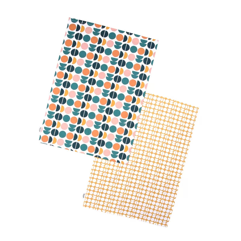 Retro Spot Recycled Cotton Set 2 Tea Towels