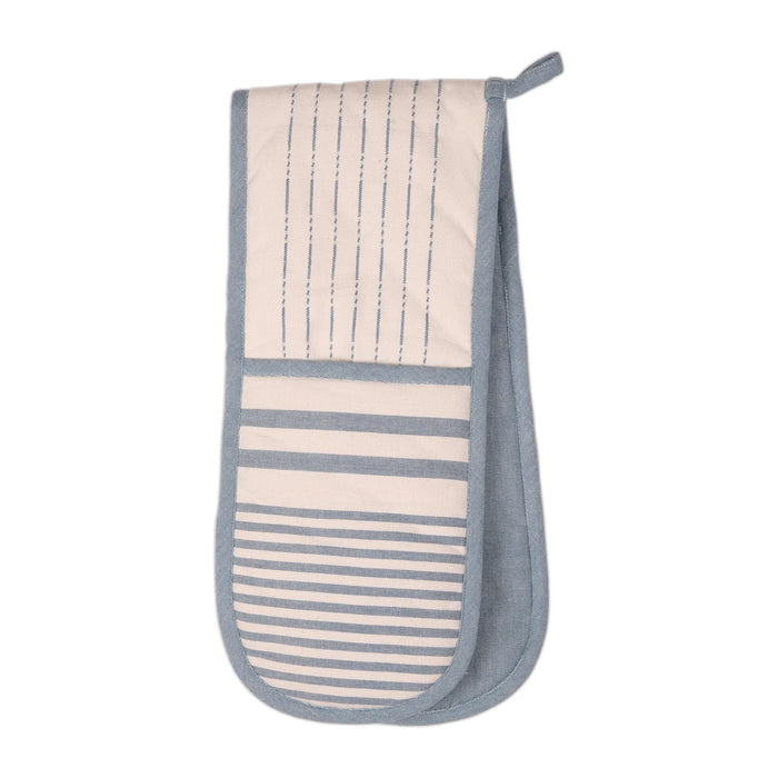Harbour Stripes Double Oven Glove - Blue