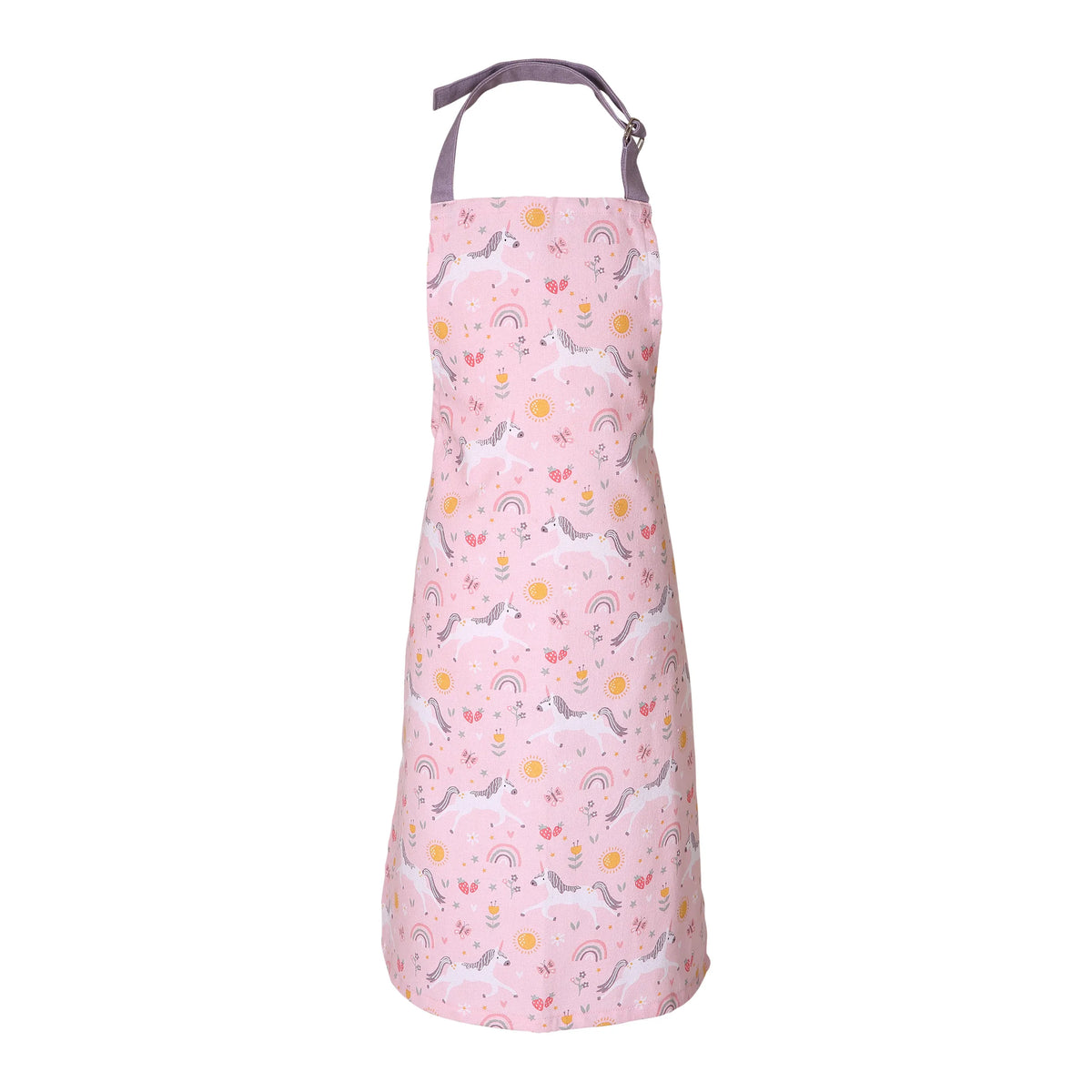 Unicorn Children's Water Resistant Apron - Pink