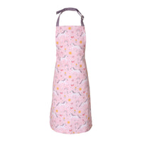 Unicorn Children's Water Resistant Apron - Pink