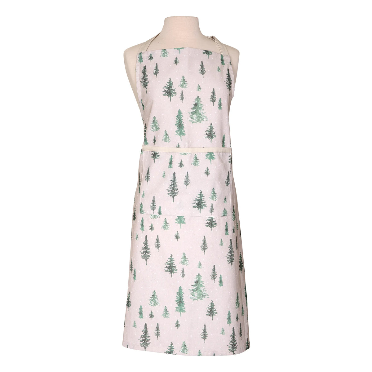 Winter Forest Apron - Stone