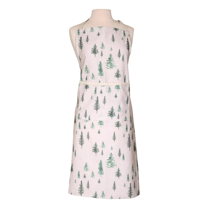 Winter Forest Apron - Stone