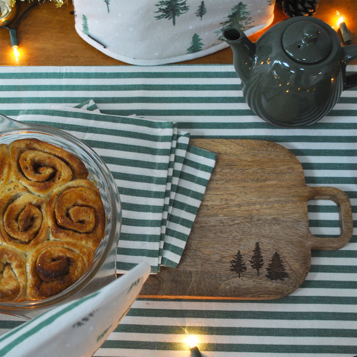 Winter Forest Set of 2 Napkins - Green