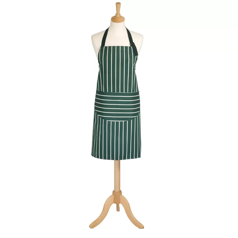 Rushbrookes Butchers Stripe Adult Apron (Made in UK)