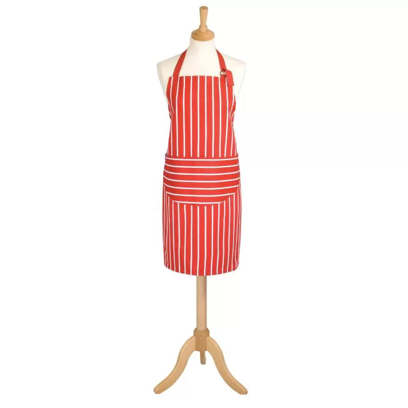 Rushbrookes Butchers Stripe Adult Apron (Made in UK)