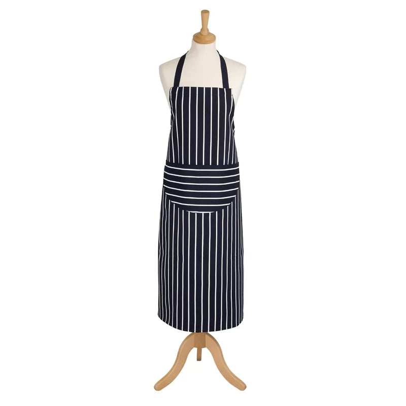 Rushbrookes Butchers Stripe Long Adult Apron (Made in UK)