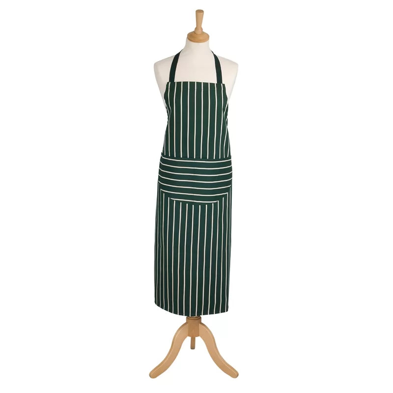 Rushbrookes Butchers Stripe Long Adult Apron (Made in UK)