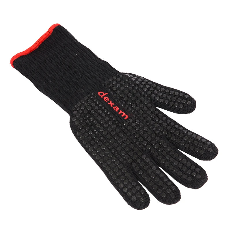 Heat Resistant Grilling Glove - Black