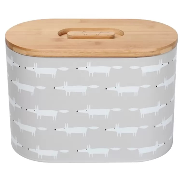 Scion Mr Fox Bread Bin - Grey