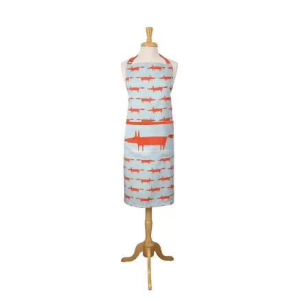 Scion Mr Fox Adult Apron - Blue