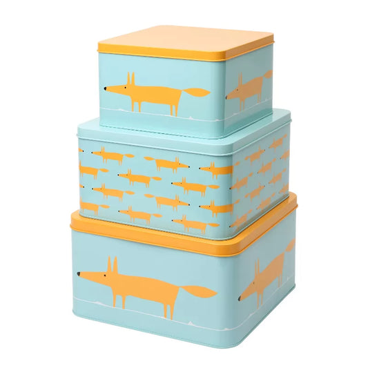 Scion Mr Fox Set of 3 Square Cake Tins