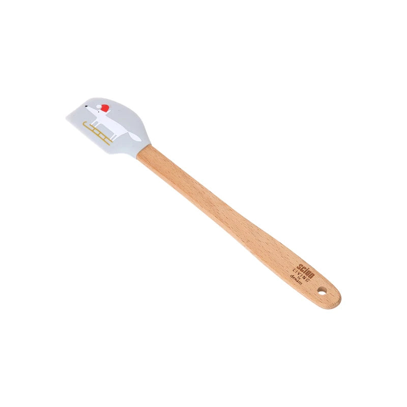 Scion Mr Fox Christmas Mini Silicone Spatula - Grey