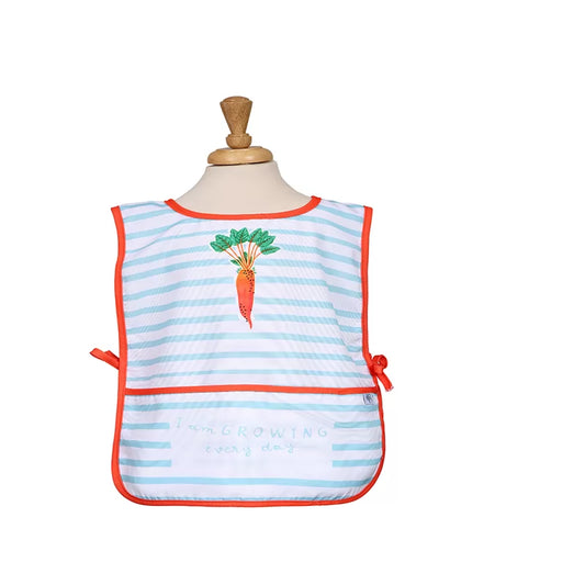 RHS Home Grown Carrots RPET Childrens Messy Play Apron - Blue