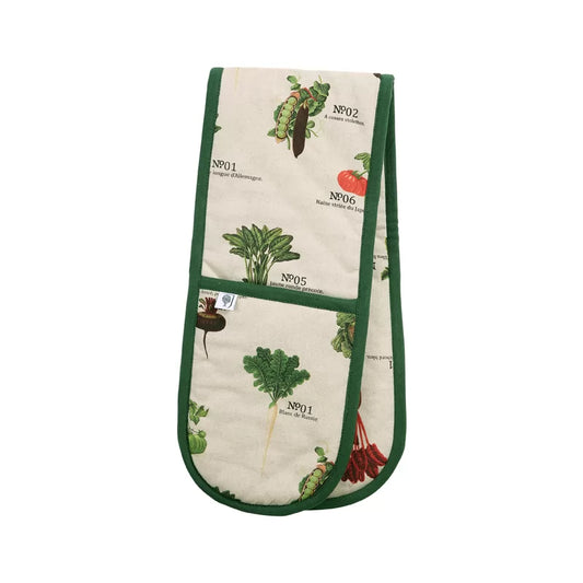 RHS Benary Vegetables Double Oven Gloves - Stone