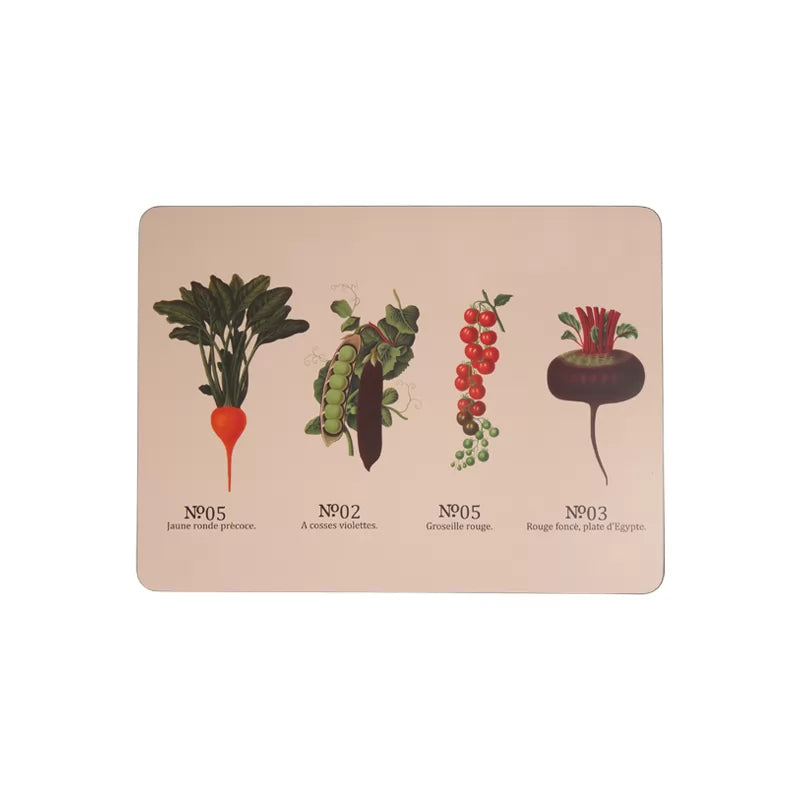 RHS Benary Vegetables Set 4 Placemats