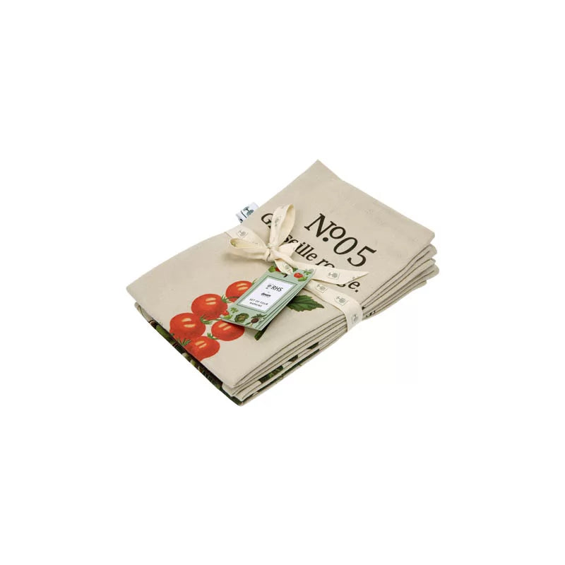 RHS Benary Vegetables Set of 4 Napkins