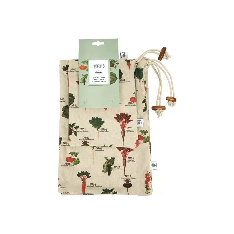 RHS Benary Vegetables Set 3 Vegetable Storage Bags
