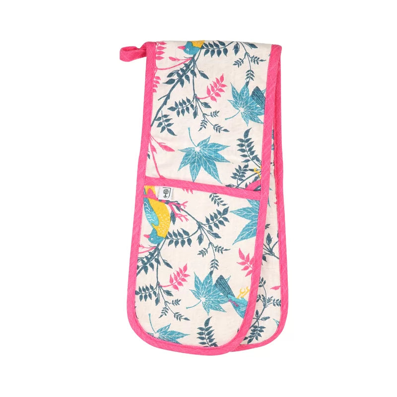 RHS Birds Organic Cotton Double Oven Gloves